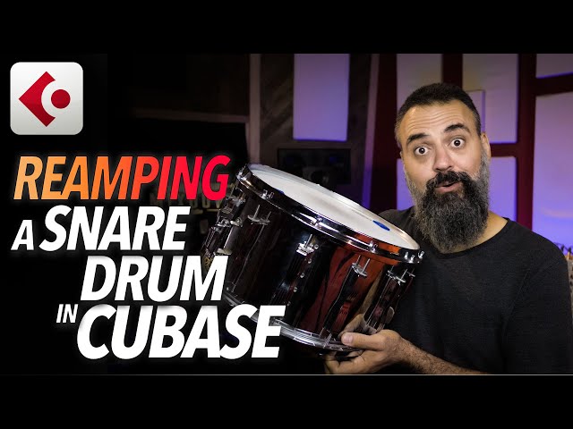 How to REAMP a SNARE DRUM in CUBASE