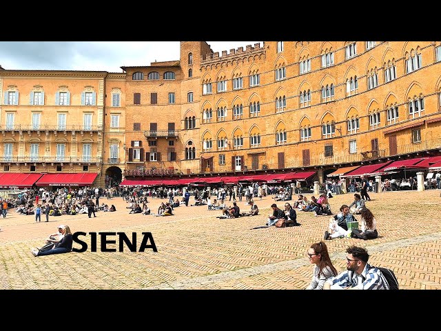 [4K]🇮🇹 Walking Tour of Siena, Italy: Piazza del Campo, Duomo di Siena, Dinner at Nonna Gina🍝🍷 2023