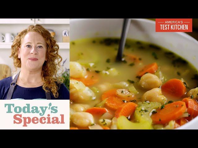 You Won't Miss the Chicken in This Vegan Chickpea Noodle Soup | Today's Special