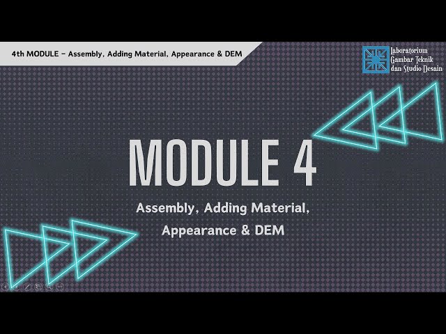 Module 4 - Assembly, Adding Material, Appearance and DEM (AutoCAD Mechanical 2024)