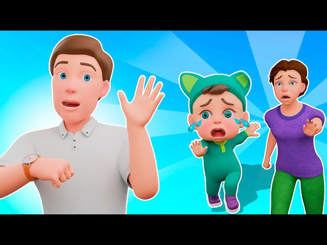 When Dad's Away Song  | Nursery Rhymes for Babies