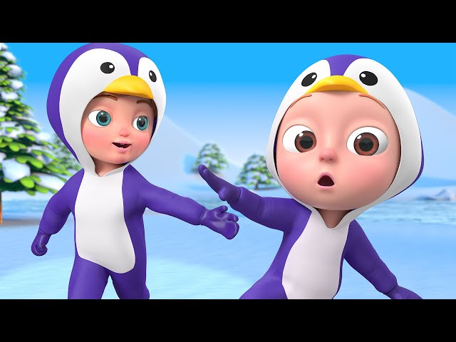 Penguins Attention + Five Little Penguins songs by Beep Beep Nursery Rhymes #penguins