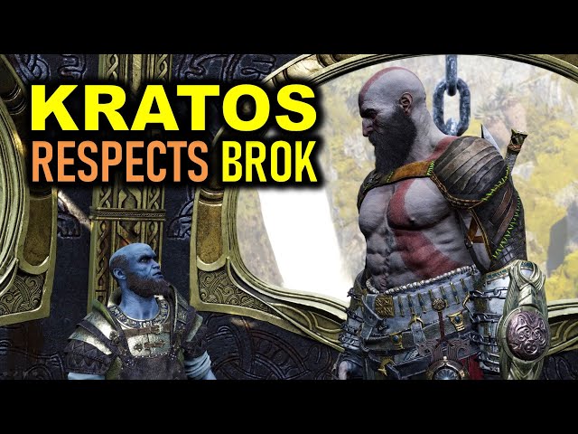 Kratos respects Brok: Kratos asks Brok to Bless the Spear | God of War Ragnarok