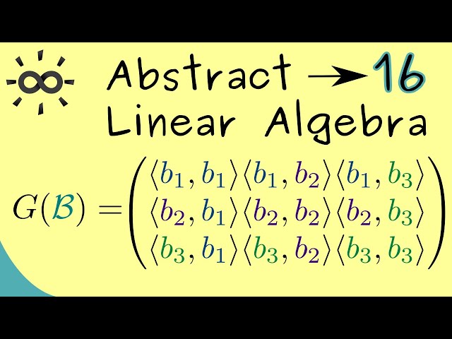 Abstract Linear Algebra 16 | Gramian Matrix