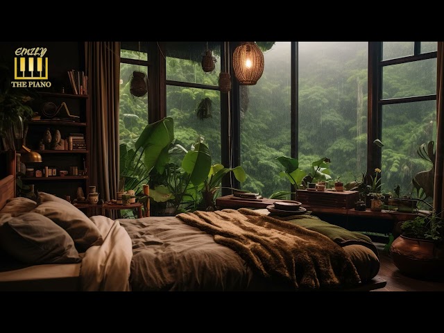 Cozy Bedroom in the Rainy forest - Let the window open to a deep sleep instantly