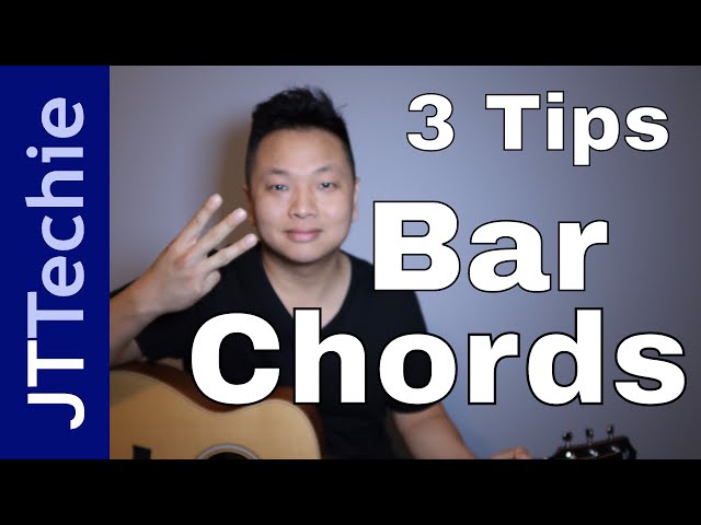 How to Play Bar Chords on Acoustic Guitar More Easily for Beginners  | Barre Chords Tips | 3 Tips
