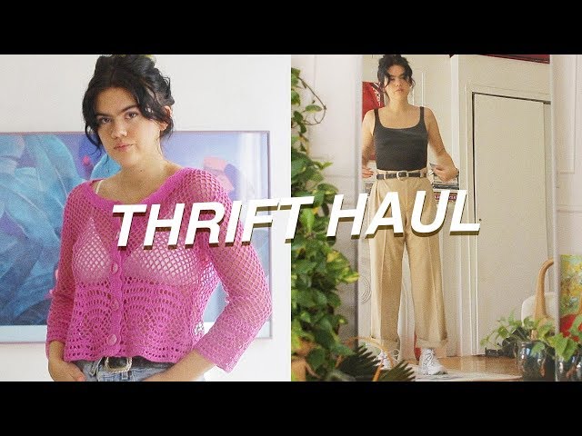 TRY ON THRIFT HAUL and mini lookbook