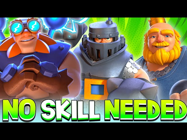 THE MOST *NO SKILL* DECK IN CLASH ROYALE! (FT. DARSHISGOD'S DECK)