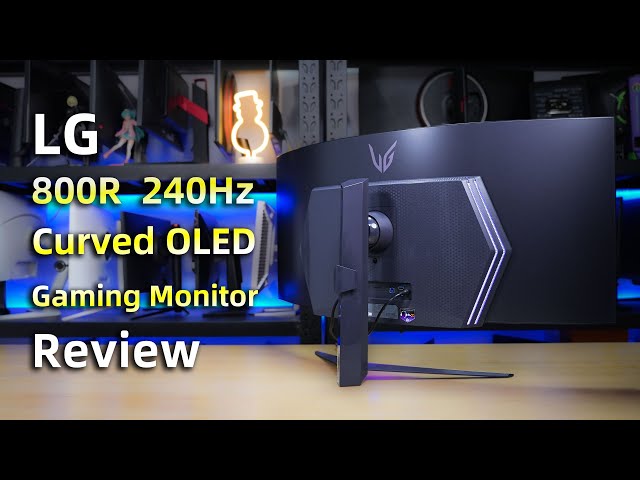 LG 45" 240Hz OLED Gaming Monitor REVIEW | LG 45GR95QE Curved Fish Screen Review