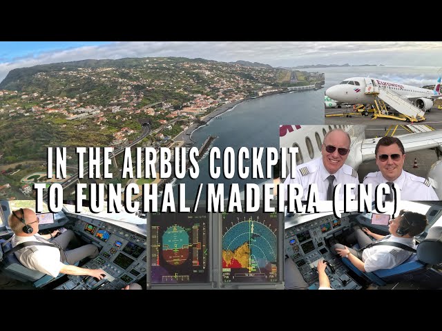 AIRBUS COCKPIT TO FUNCHAL 🇵🇹 (FNC) / MADEIRA! | FULL EUROWINGS A320 APPROACH TO RUNWAY 05