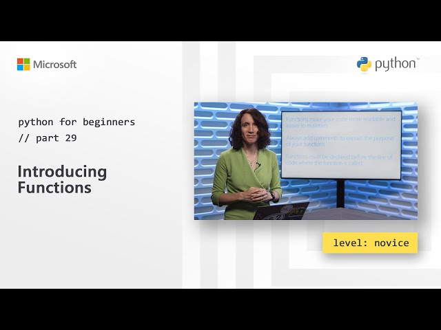 Introducing Functions | Python for Beginners [29 of 44]