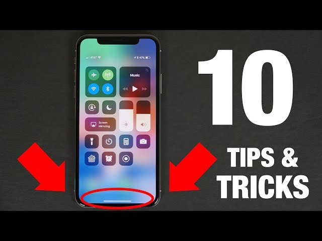iPhone X - 10 TIPS & TRICKS!