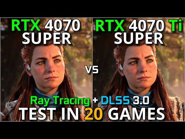 RTX 4070 SUPER vs RTX 4070Ti SUPER | Test in 20 Games | 1440p & 2160p | With Ray Tracing + DLSS 3.0