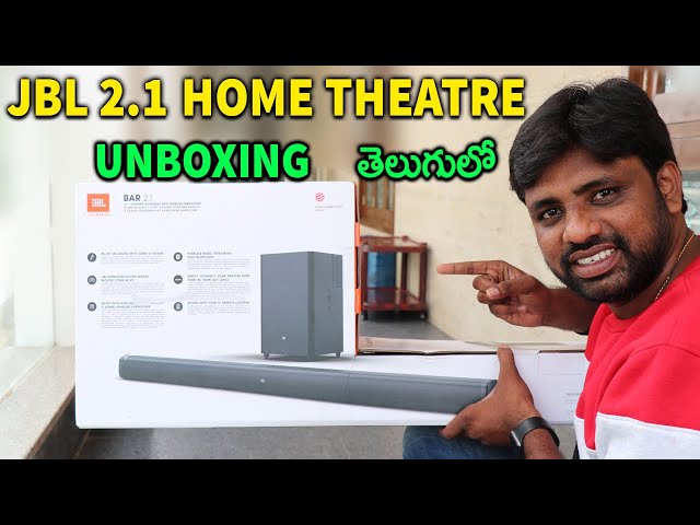 JBL 2.1 Home Theater Unboxing & Review  || In Telugu ||