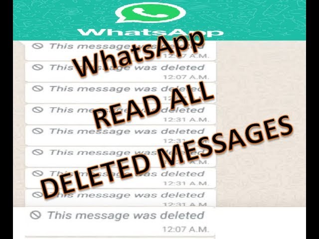 how to recall WhatsApp Messages how to read deleted message on whatsApp