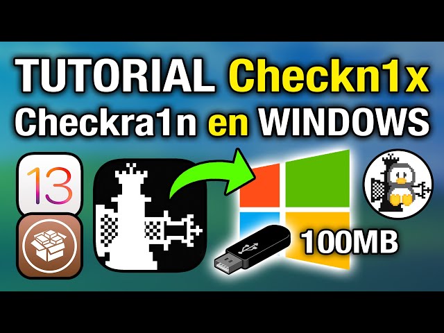 Checkra1n EN WINDOWS TUTORIAL 🔥 NUEVO Checkn1x PORTABLE en 100MB iOS 13.6.1