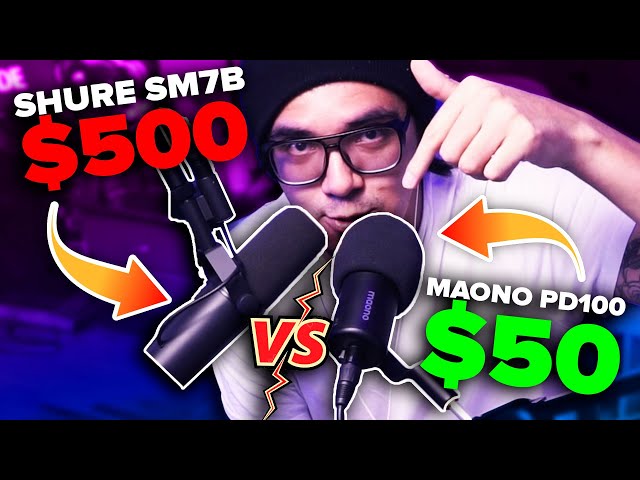 🎙️ MAONO PD100 VS SHURE SM7B QUE PUEDE HACER UN MIC DE $50 CONTRA UNO DE $500? | Review  | UrbVic