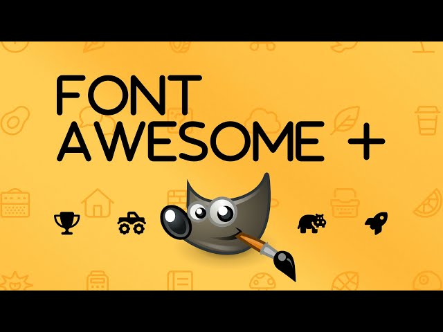 How to Add Free Font Awesome Icons to GIMP