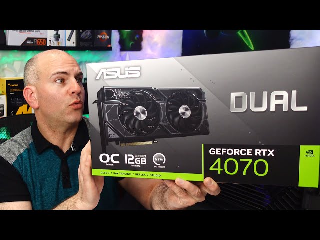 ASUS Dual RTX 4070 OC Fan Noise, coil whine & Unboxing