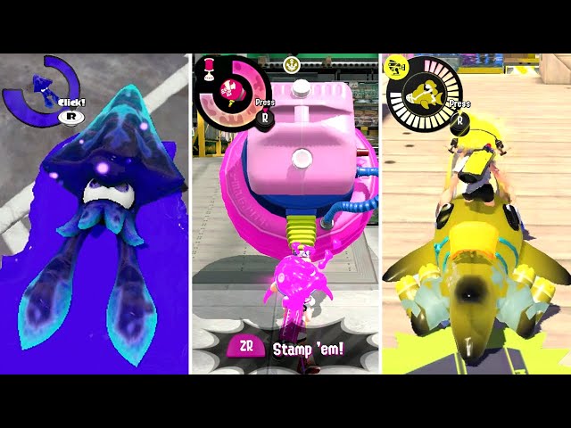 Splatoon 1, 2 & 3 - All Special Weapons