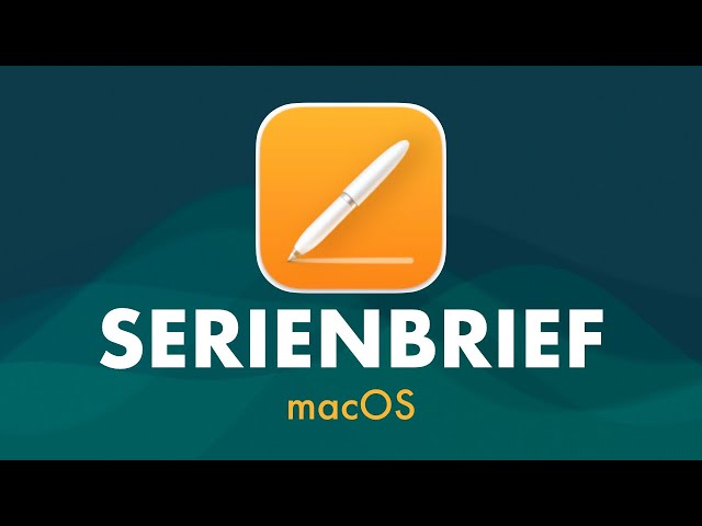 📝 Pages Serienbrief in macOS Tutorial