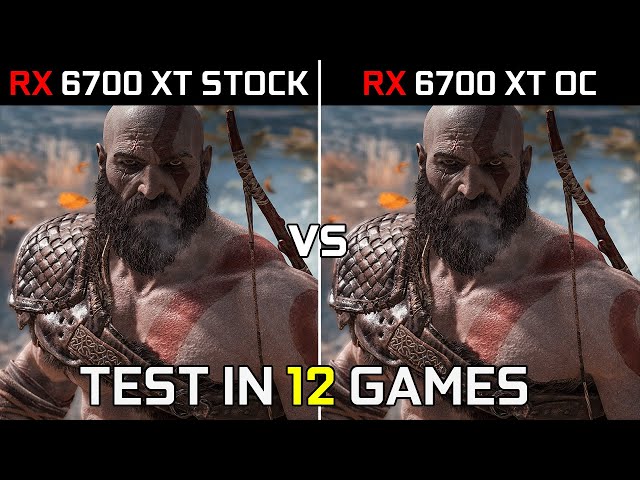RX 6700 XT 12GB Stock vs Overclocked | Test in 12 Games | in 2022
