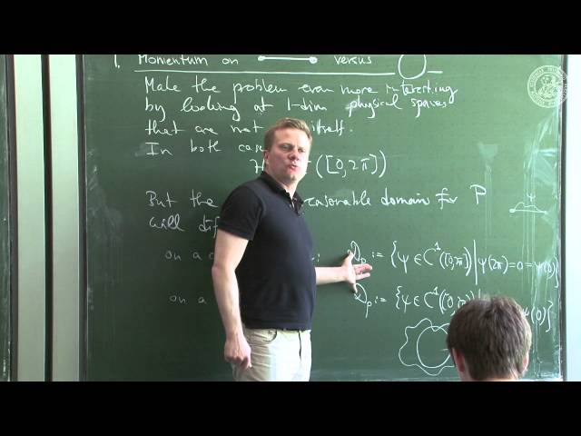 Case study: momentum operator - Lec09 - Frederic Schuller