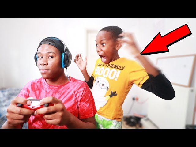 IGNORING My Little Brother For 24 Hours Challenge! (He Got Mad)