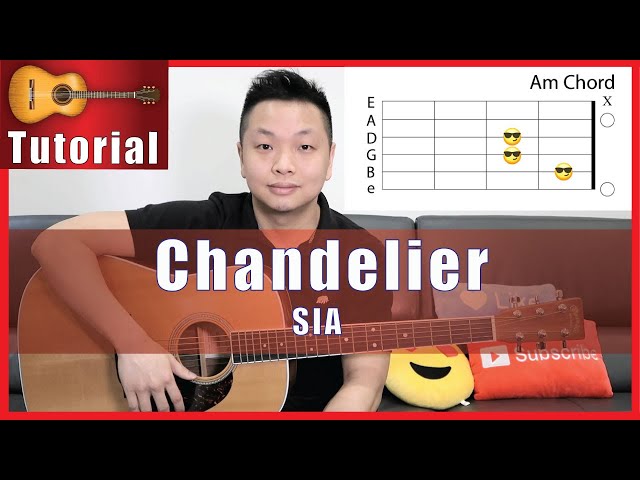 Chandelier - Sia | Guitar Tutorial EASY!