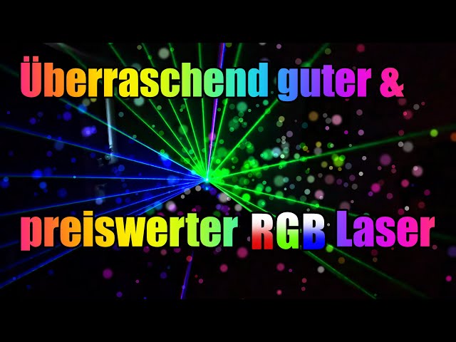 Unboxing und Test eines RGB Lasers | Ehaho DJ Discolicht Partylicht | 3D RGB Animation Party