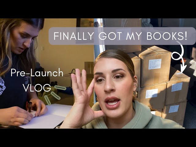 VLOG| Finally getting all my books, autographing, packing supply issues, and more! #smallbusiness