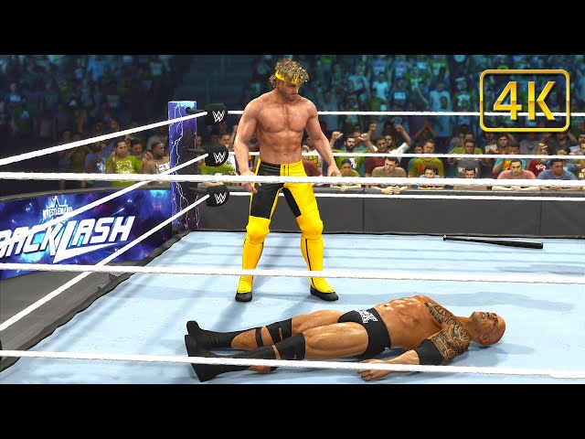 WWE 2K23 | PC Gameplay Ultra Graphics [4K HDR] | The Rock vs Logan Paul