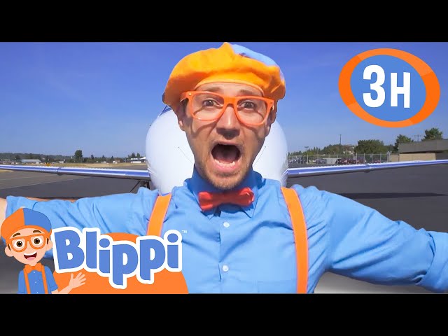 Blippi Learns About Planes at the Museum of Flight! | 3 HOURS OF BLIPPI TOYS!