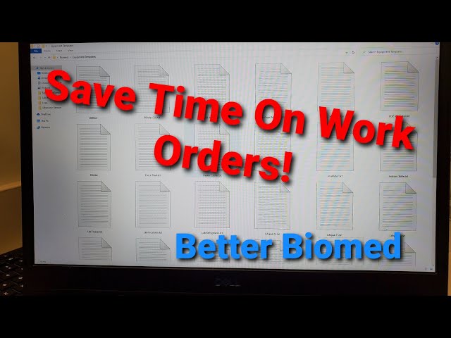 Save Time on Work Orders
