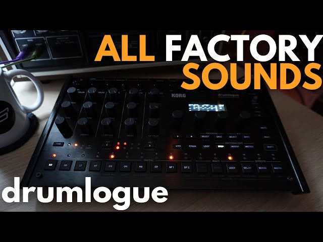 Korg Drumlogue | All Factory Sounds & Beat Making Demo