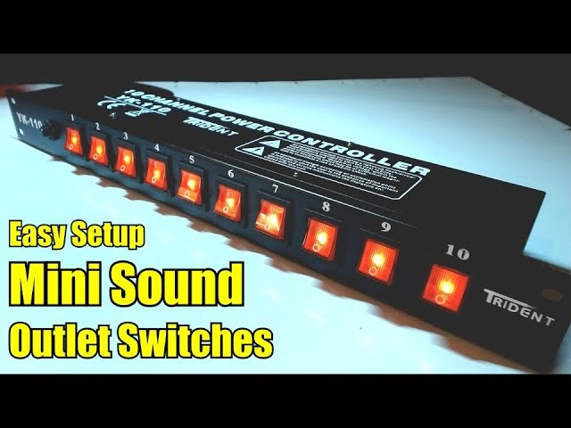 Setup your MINI SOUND Easily - YK-110 Trident Power Controller Switches Unboxing