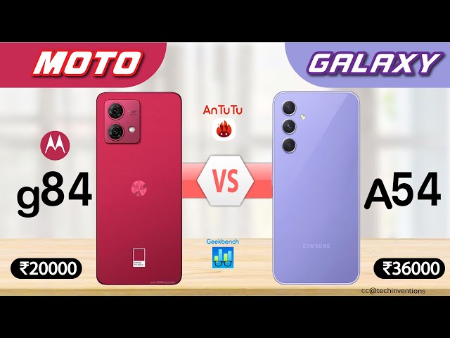 Moto G84 sv Galaxy A54  | #1380vs695 #motog84 #antutu #geekbench #galaxya54