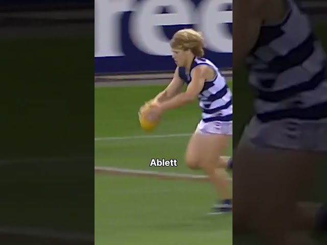 Gary Ablett Jr kicked his first goal in the AFL on this day 22 years ago #afl #footy #geelongcats