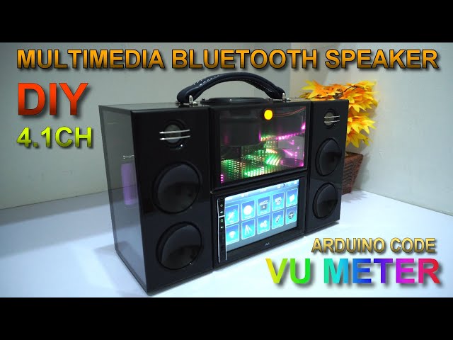 DIY MultiMedia Bluetooth Speaker 4.1ch | Arduino VU Meter | Acrylic