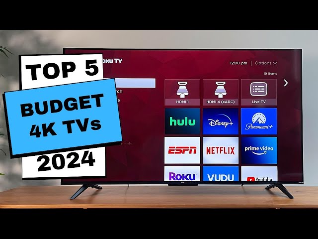 Top 5 Best Budget 4K TVs 2024 | Best Budget 4K TVs
