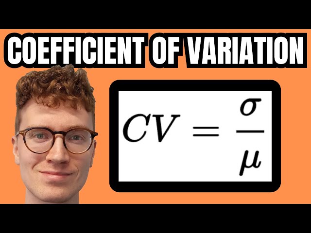How to Calculate the Coefficient of Variation (CV) - EXAMPLE