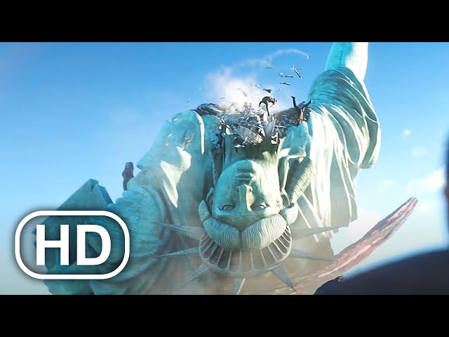 Monster Army Destroy Statue Of Liberty Cinematic Battle (2024) 4K ULTRA HD
