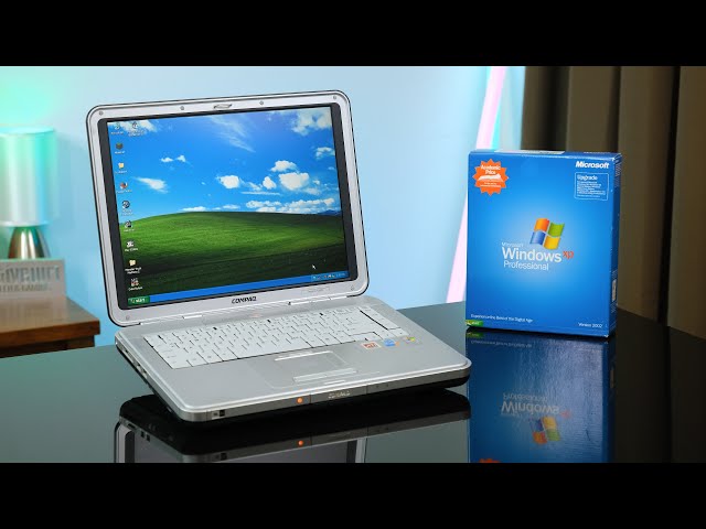Using Compaq's Huge Pentium 4 Laptop from 2004!