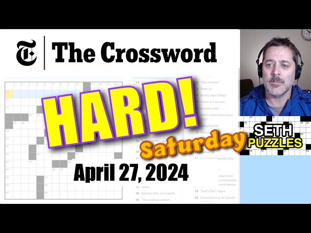 April 26, 2024 (Saturday): New York Times Crossword Puzzle