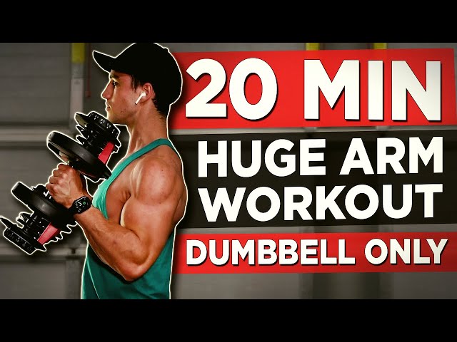 20 MIN DUMBBELL ARMS WORKOUT AT HOME FOLLOW ALONG
