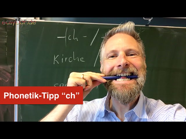 Deutsch lernen mit Flüchtlingen - Phonetik-Tipp -ch