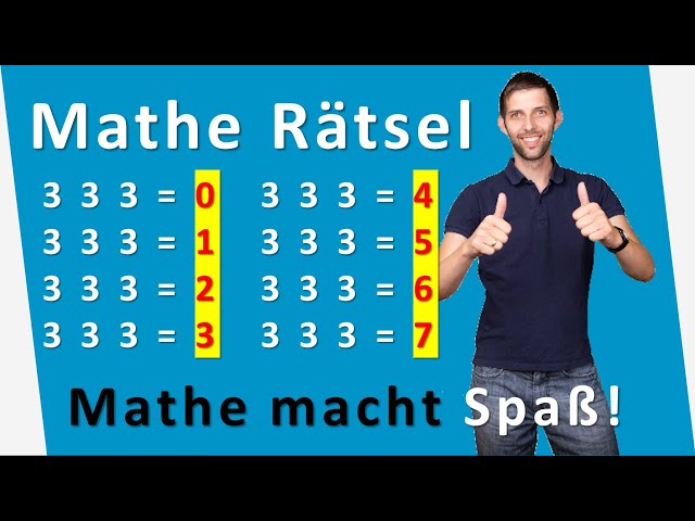 Mathe Rätsel: 3-ergleichungen lösen - mit Spaßfaktor | Mathematik