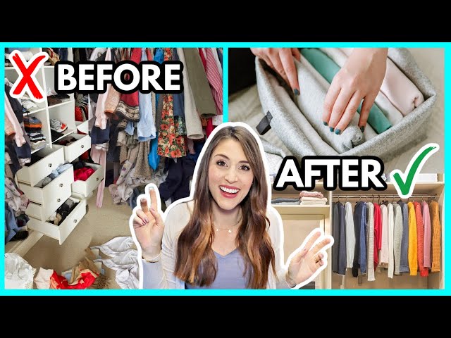 LIFE-CHANGING SECRETS TO A DECLUTTERED CLOSET 👗 Cut Your Closet in Half