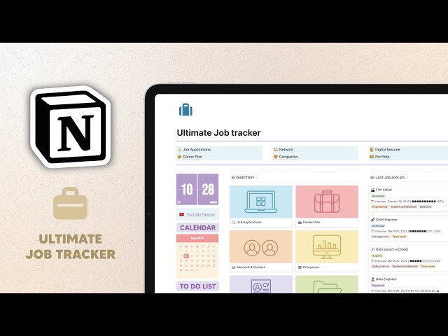 Streamline Your Job Search with the Ultimate Notion Job Tracker! 📝💼