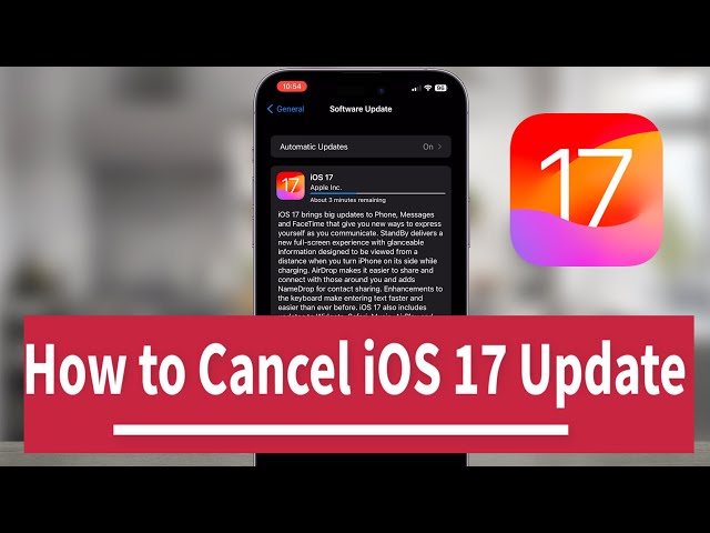 How to Stop iOS 17 Update While Downloading